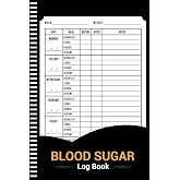 Blood Sugar Log Book: Weekly Glucose Check Notebook for Recording Daily Blood Sugar Levels (6"x9", 105 Pages)