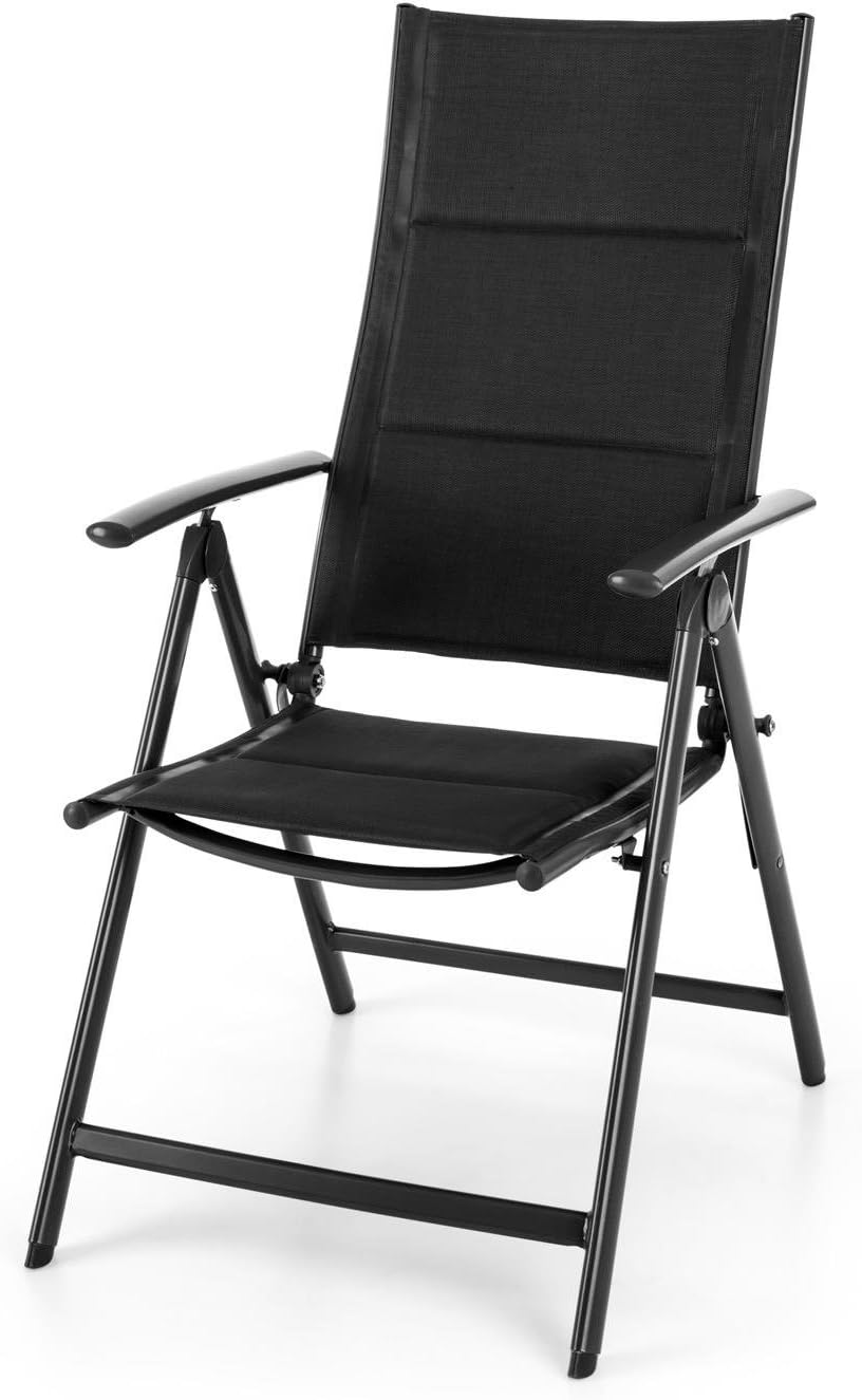 blumfeldt Stylo Noble Grey - Silla de jardín Plegable, Respaldo