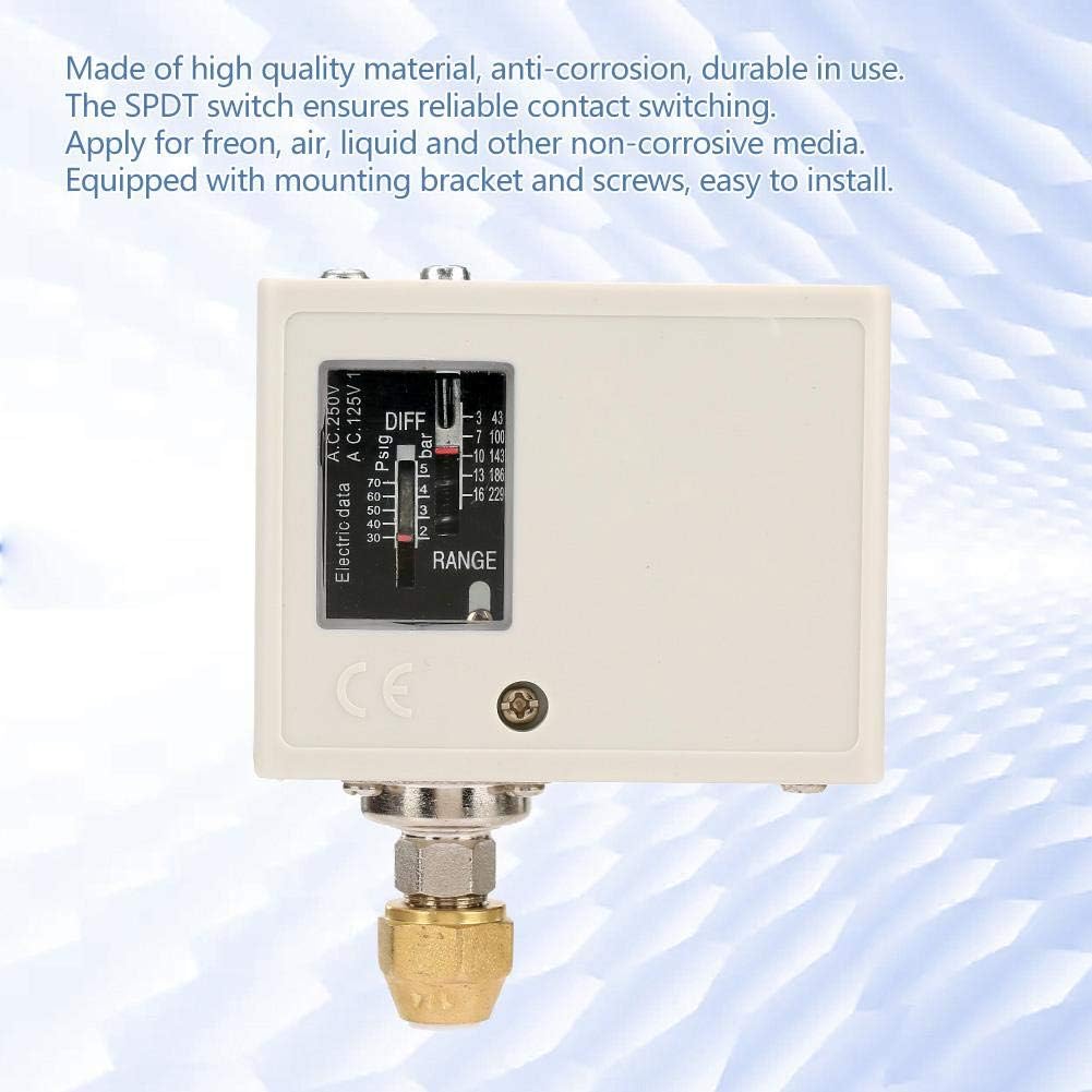 Electronic 24V~380V Pressure Control Switch Air Compressor Pressure Controller for Refrigeration Equipment or Automatic System Air Conditioning Equipment - Image 5
