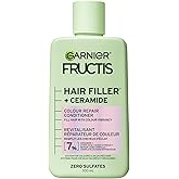 Garnier Fructis Hair Filler + Ceramide Color Repair Sulfate-Free Conditioner, for Colored, Bleached Hair, 9X Smoother & 4 Wee