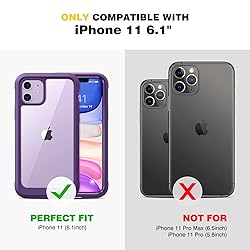 Diaclara Compatible with iPhone 11 Case, Full Body