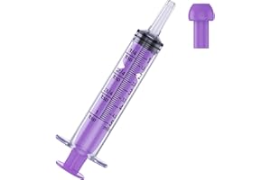 ZHIUGUZILLA 5ml Syringe for Liquid | Liquid Syringe | Plastic Syringes | Syringe with Cap & Catheter Tip -Individual Sealed (No Needle）