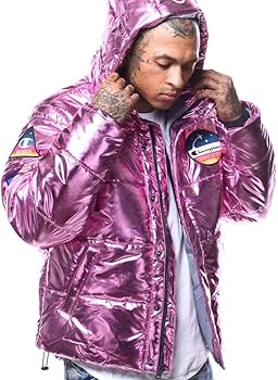 champion metallic puffer jacket