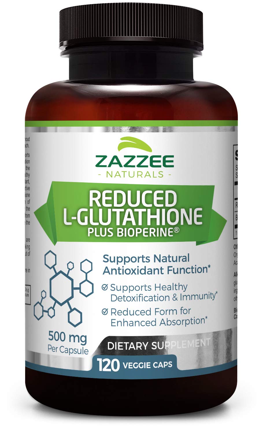 reduced l glutathione plus capsules Glutathion: Zellschutz & mehr main image 0