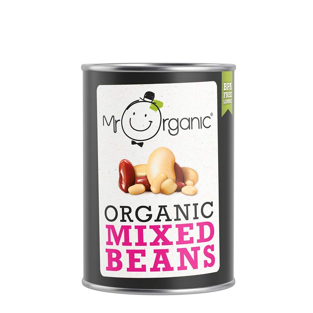 Mr Organic Organic Mixed Bean Salad 400g tin : Grocery & Gourmet Food