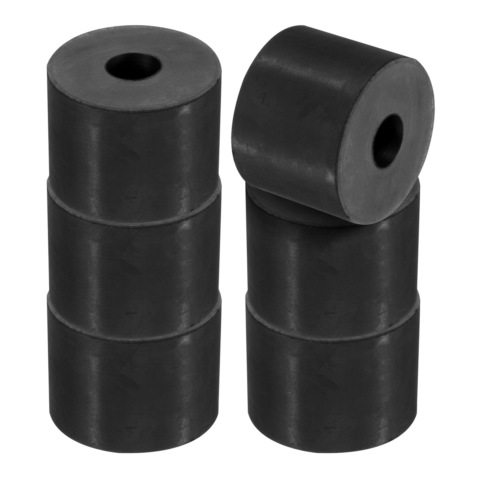PATIKIL Multi Purpose Rubber Spacer, 6 Pcs 1.6"OD 0.47"ID 1.2"Thickness Neoprene Round Anti-Vibration Isolation Pads Isolator Rubber Bushings Spacer Washer for HVAC Bolts Car Accessories