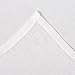 Deconovo White Sheer Curtains Rod Pocket Linen Look White Sheer Curtains Sheer Panels for Bedroom 52W x 95L White 2 Panels