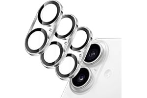 JETech Camera Lens Protector for iPhone 17 6.3-Inch, 9H Tempered Glass, Anti-Scratch, Case Friendly, Does Not Affect Night Shots, HD Clear, 3-Pack (Clear)