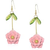 Chanaiqw Alloy Daisy Floral Earrings for Women Dainty Bouquet Flower Earrings Gift for Her Jewelry
