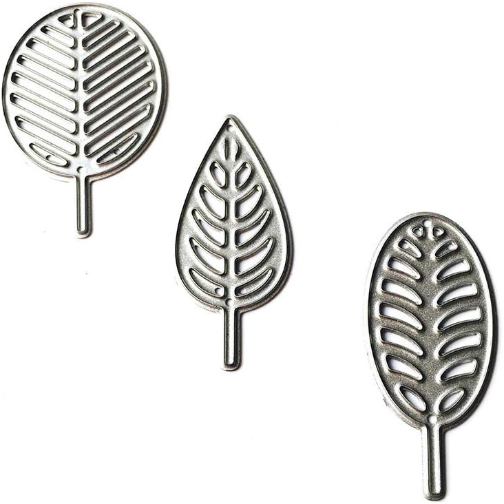 Lazzboy Embossing Cutting Dies Scrapbooking Metal Die Stencil Paper Card Craft for Big Shot/Other Machines(E, Leaves)