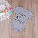 Infant Baby Boy Girl Romper Jumpsuit Bodysuit Outfits Sunsuit One-pieces(0-6 months, grey)