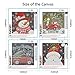 4 Pack Christmas 5D Diamond Painting Kits Full Drill, Snowman Santa Claus Red Truck Diamond Painting Rhinestone Painting Sets for Art Craft Home Decoration, 9.8 x 9.8 inch