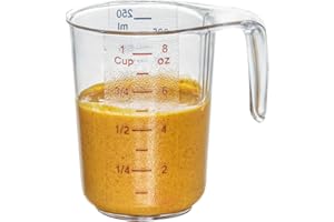 Restaurantware-Chef 101 1 Cup Measuring Jar, 1 Durable Measuring Beaker - Metric and Imperial Units, Handle with Thumb-Grip D