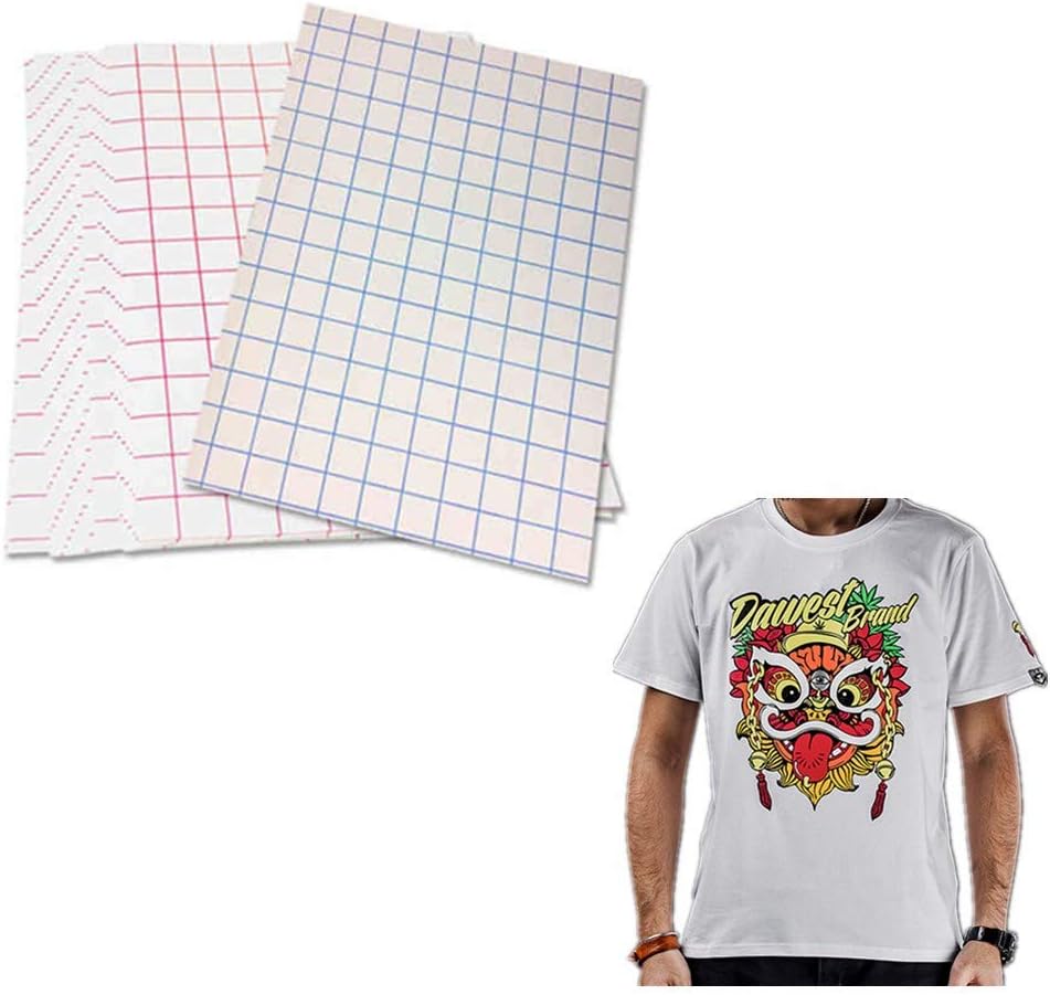 30 Sheets Light Color Cloth Transfers Paper T-Shirt Transfers for Inkjet Printers Size 8.5 X 11" T-Shirts Photo Papers