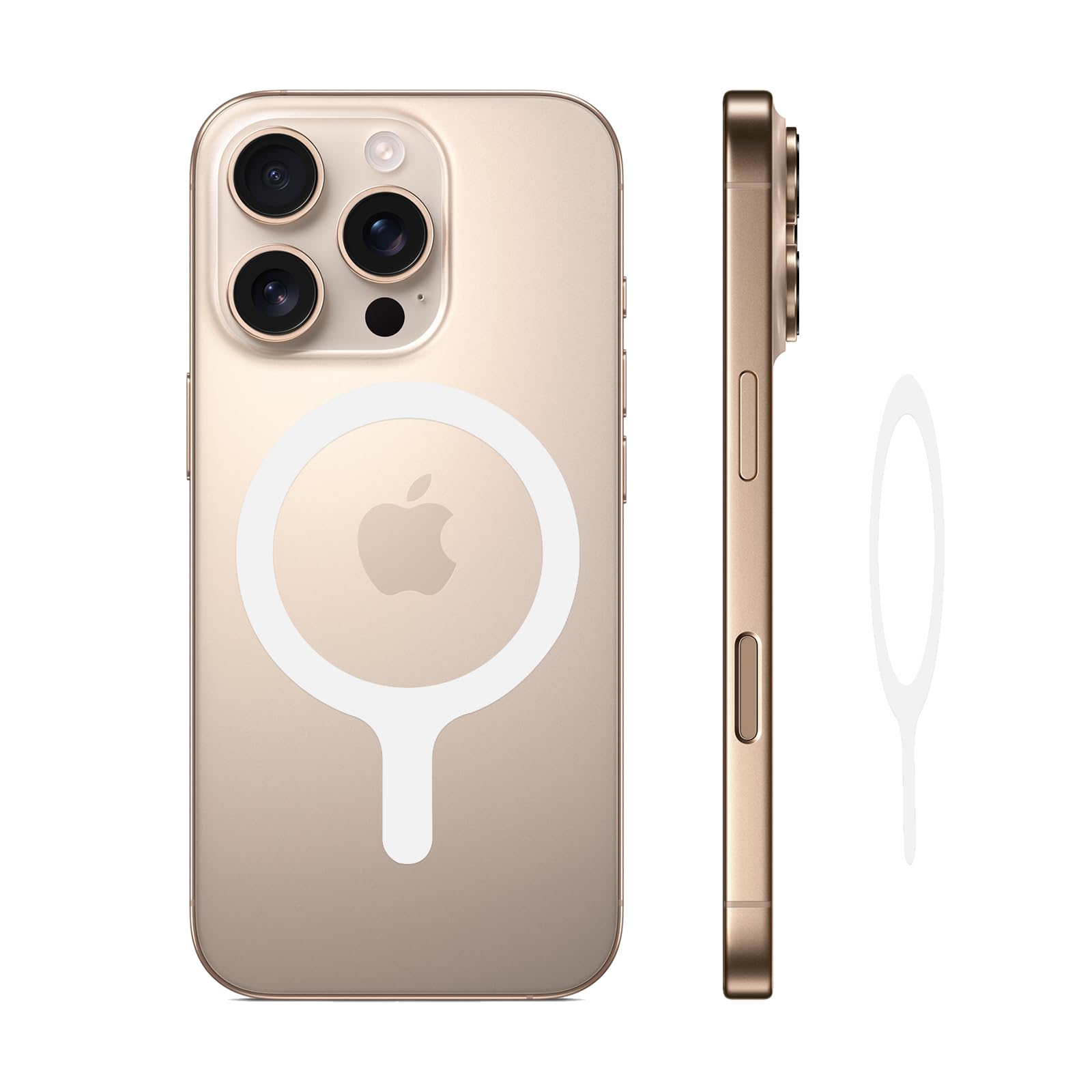 Photo 1 of LFGKMZ 4 Pack for MagSafe Sticker 360,Universal Ring Wireless Charger Conversion Kit for iPhone iPad Samsung and More Smartphone,Universal Ring for Phone Case - White(The Mag-Safe Sticker No Magnets)