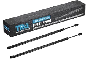 TRQ Driver & Passenger Side Hood Lift Support Shock Strut Set Compatible with 2016-2021 Subaru WRX WRX STI