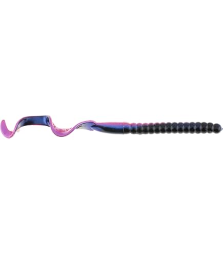 2 Confezioni Berkley PowerBait Power Worms 7 Pollici, Colore June Bug, PBBPW7-JB