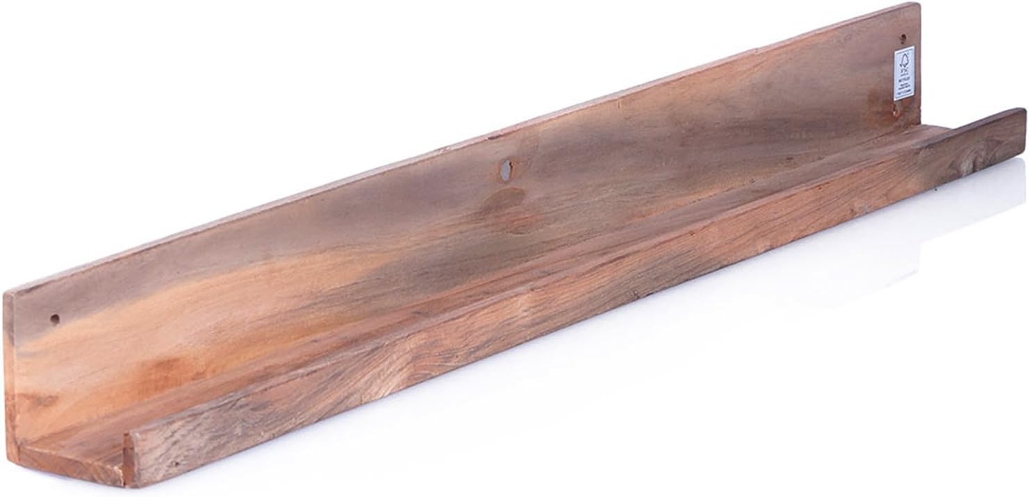 Étagère à épices murale en bois massif Bois ancien véritable avec