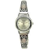 Varsales Women's Western Stones Stretch Elastic Band Fashion Watch (Coral)