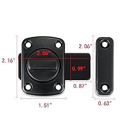 INIRET 2 Packs Rotate Bolt Latch Gate Latches
