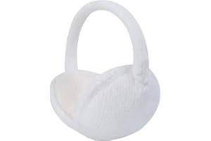 ZLYC Womens Girls Winter Warm Adjustable Knitted Ear Warmers Foldable Earmuffs