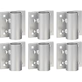 Dock Brackets Hardware,Stationary/Floating Dock Side Leg Pipe Holder | Heavy Duty Dock Post Hardware Brackets Holder Sleeve for Pipe Pole,7/16" Holes for 3/8" Carriage Bolts