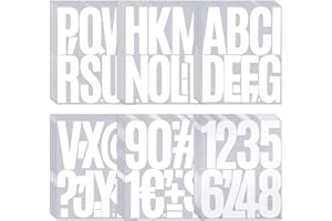 BINLINHONGO 5 Inch Large Letter Stickers, 30 Sheets Self-Adhesive Vinyl Alphabet Sticker Decals for Mailbox, Bulletins Boards