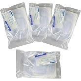 Disposable Enema Bag Set with 1500 ml Enema Bag, 60 Inches Tubing, Clamp for Colon Cleansing (Pack of 4)
