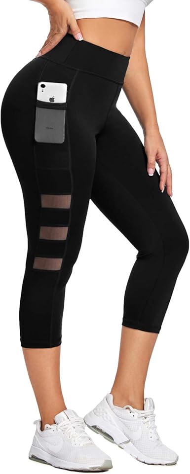 high waisted cropped leggings