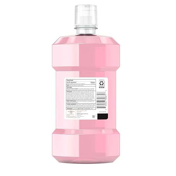 LISTERINE TOTAL CARE ALCOHOL FREE ANTICAVITY FLUORIDE MOUTHWASH, 6 BENEFIT ORAL RINSE TO HELP KILL 99.9% OF GERMS THAT CAUSE BAD BREATH, STRENGTHEN TEETH, RESTORES ENAMEL, FRESH MINT FLAVOR, 1 L