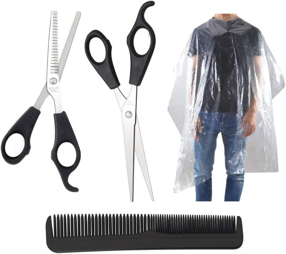 Hairdressing Scissors Set GENERISE Hair Cutting Kit for Professional & Home Use, Includes x2 Hair Scissor