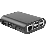 Protective Case Cover with Screw for Raspberry Pi 3,Pi 2,Pi Model B+, Black