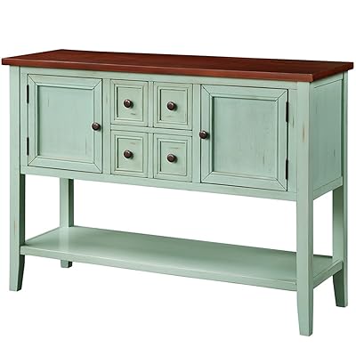 DERCASS Console Table Buffet Sideboard with Storage & Drawers