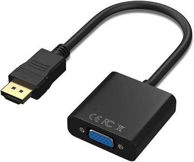 Cableader HDMI to VGA Adapter 1080P Male to Female with Audio DC for PC Laptop