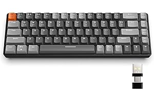 Magic-Refiner K68 60% Wireless Mechanical Keyboard, Bluetooth 5.0/2.4GHz with Dual Mode 2-in-1 Receiver, Ergonomic Compact 68