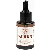 True Grit Tallow John Wayne Inspired Fragrance-Free Beard Oil - Beard Conditioner for Sensitive Skin - Unscented (Herb-Infused) 1 fl oz