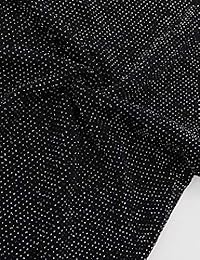 Allegrace Lentejuelas Brillante Vestidos de cóctel de talla grande para mujer Abrigo Noche fuera Vestido largo fluido con abertura lateral