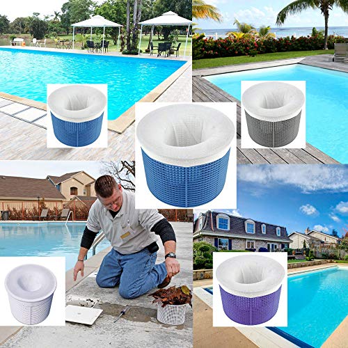 VIHOME Pool Filter Socks, 30-Pack of Pool Skimmer Socks - Perfect Savers for Filters, Baskets and Skimmers Cleans Debris - Thumbnail 3
