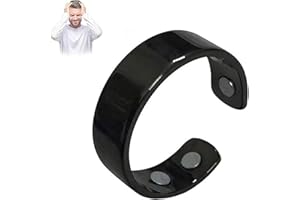 KOFISNI Auvulis Migraine Rings for Women Men Lymphatic Vitality Magneti Fatigue Relief Rings Stainless Steel Adjustable Rings