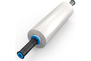 LIFETIME SUPPLIES 1 ROLL x 15" x 900 FT x Clear Heavy Duty Plastic Stretch Wrap Shrink Film for Shipping Packaging Moving Packing Trucking Logistics - Thicker Extra Durable Film - Wrap Holder Included