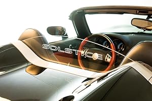 DEFLECTAIR() - Wind Deflector for Pontiac Solstice Convertible - Clear w/Solstice Engraving