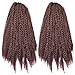 Carina 3 Bundles Afro Kinkys Curly Hair Extensions Long Afro Kinky Marley Twist Braiding Hair For Women And Girl (18 inch, 33#)