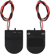 AEDIKO 10pcs CR2032 Battery Holder with Switch 3V Leads Black 13.5 cm view 5