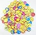 TKOnline Mini Smiley Smile Face Button Pins，1.2 Inch Size - 72 Pack