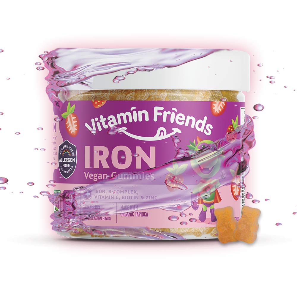 Vitamin Friends Iron Multivitamin for Kids Vegan (60 Day Supply