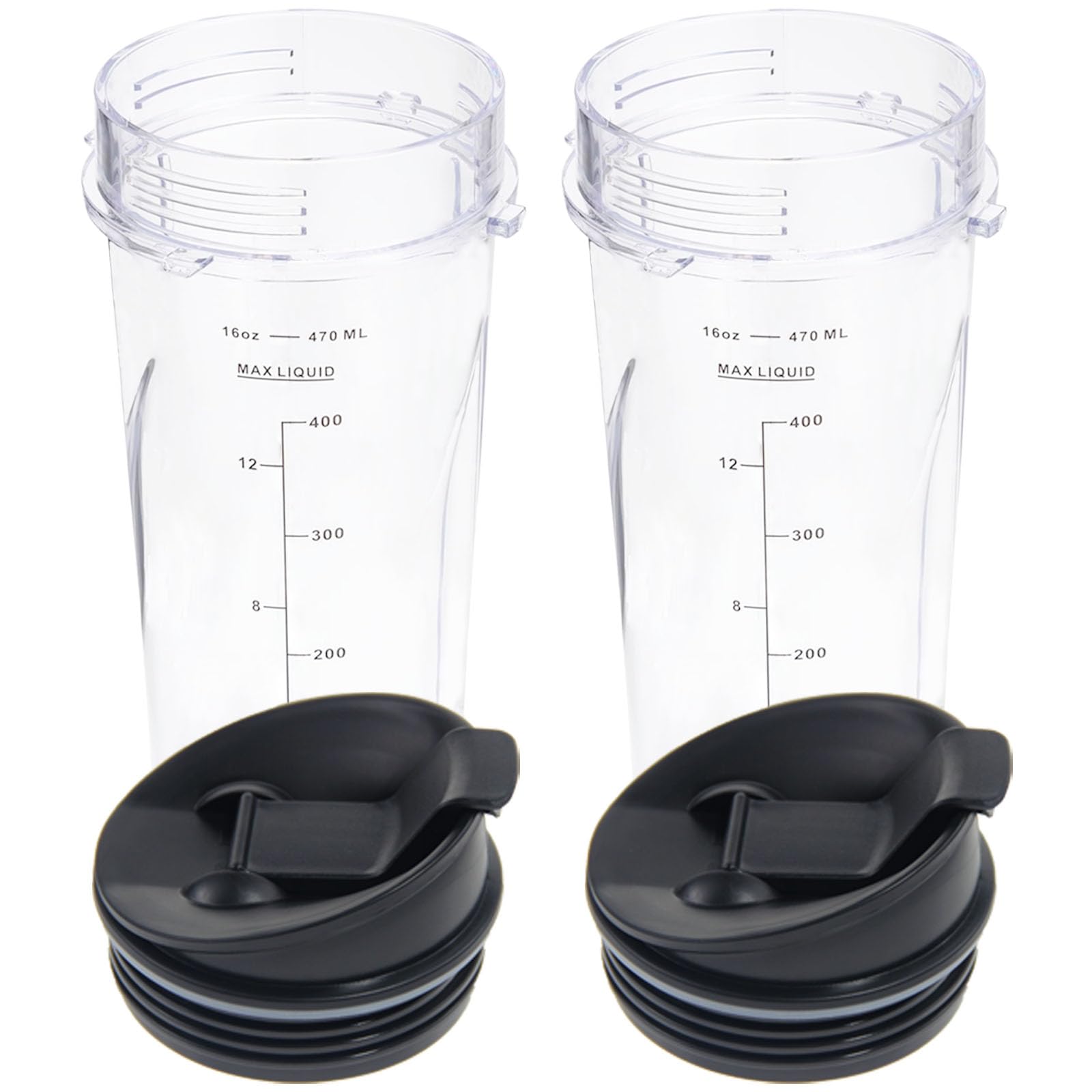 Photo 1 of 16oz Replacement Cups for Ninja BL660 BL770 QB3001SS Fit Compact Personal Blender, 16oz Ninja Blender Cups with Sip & Seal Lid Compatible with Ninja BL780 BL810 BL820 BL830 QB3000 QB3000QBK QB3004