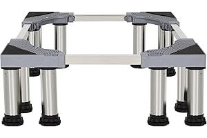 Kokorona Washing Machine Stand Mini Fridge Stand with 12 Strong Feet (9-10.2in High), Adjustable Refrigerator Base Multi-Functional Washer Dryer Pedestals, Max Load 660lbs