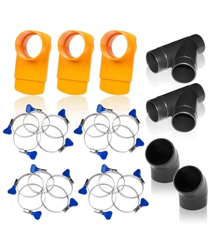 POWERTEC 2-1/2 x 20' Dust Collection Hose, 2.5 Inch Flexible PVC Dust Collector Hose for Table Saw, Band Saw, Router Table, Belt Sander, Woodworking & Garage, Wood Shop Dust Collection System POWERTEC 2-1/2 x 20' Dust Collection Hose, 2.5 Inch Flexible PVC Dust Collector Hose for Table Saw, Band Saw, Router Table, Belt Sander, Woodworking & Garage, Wood Shop Dust Collection System