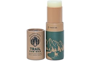 Rhino Wax - Dog Paw Trail Wax 2oz - Use Before Taking Dogs on a Hike - Balm Helps Protect Against Rocks, Uneven Terrain, Thorns, Glass - Moisturizes and Improves Elasticity - Lick-Safe - Made in USA