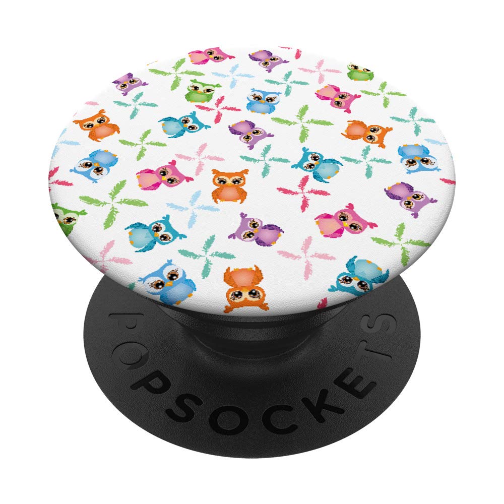Cute Owl Decor PopSockets Grip and Stand for Phones and Tablets